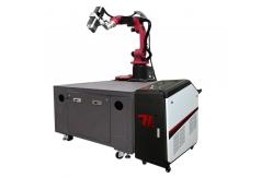 China Robot Automatic Fiber Laser Cleaning Machine For Rust Oil Paint Remover supplier