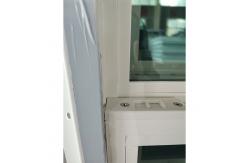 China Slimline UPVC Single Hung Window With Custom Made Glass supplier