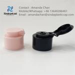 Professional Manufacturer PP Pump Custom Black Pink Flip Top Cap For Bottles for sale