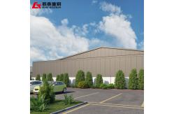 China Prefabricated Steel Structure Workshop With PU Wall Sandwich Panel supplier