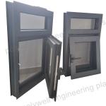 Modern Design Custom Casement Sliding Aluminum Folding Swing Window With Double Tempered Glass for sale