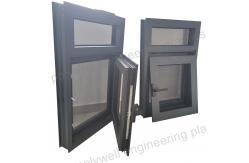 China Modern Design Custom Casement Sliding Aluminum Folding Swing Window With Double Tempered Glass supplier