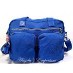 KIPLING SHERPA Carry - On Tote Shoulder Bag Moroccan Blue for sale