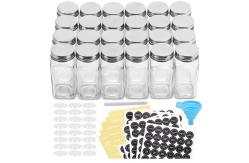 China 4oz 24pcs Glass Spice Seasoning Jar Set With Airtight Cap supplier