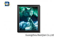 China 0.6mm PET + 157Gg Coated 3d Wolf Picture , Custom Lenticular Printing supplier