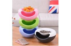 China Sustainable Plastic Household Storage Container Pistachio Nut Bowl With Shell Holder supplier