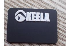 China Custom 3D Logo Rubber PVC Patches Garment Label For Clothing Mirco Injection supplier