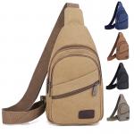 Men Sling Crossbody Bag Sports Chest Picnic Canvas Messenger Bag for sale