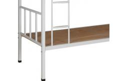 China 1900*1650mm 2 Tiers Dormitory Metal Bunk Bed Frame supplier