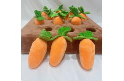 China Garden Pull Carrot Plush Stuffed Toy for Pet Interaction Sniffing Training supplier