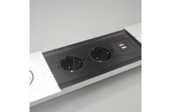 China Sliding Power Socket EU Socket With USB Charger supplier