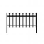 Powder Coated Iron Modern Metal Tubular Fencing High Quality Garden Security Wrought Iron Panels for sale