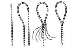 China 12mm Wire Rope Sling Assembly , Hand Spliced Wire Rope Sling supplier