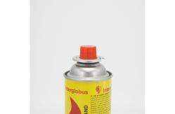 China Tinplate Gasone Butane Fuel Canister 400ml Refill Butane Gas Bottle supplier