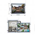 Exhibition Display Ultra Slim A4 Light Box Backlit Acrylic Panel Display Crystal Light Box with Input Voltage DC12V DC24V for sale
