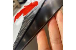 China Glossy Red Aluminum Composite Cladding Panels 1240mm For Interior Signage supplier