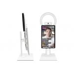 White Android 11 Live Stream Machine Set With Beauty Light And Camera for sale