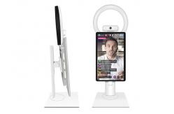 China White Android 11 Live Stream Machine Set With Beauty Light And Camera supplier