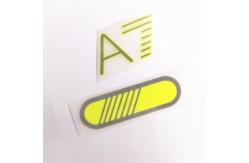 China Eco Friendly 3D Silicone Heat Transfer Clothing Labels With Reflective Effect supplier