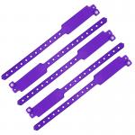 Adjustable Vinyl Event Wristbands Security Festival Custom Bracelets for sale