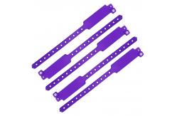 China Secure Access Vinyl Event Wristbands Custom With Heat Transfer Printing supplier