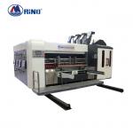 PLC Automatic 2 Color Carton Box Flexo Printing Machine With Die Cutter Slotter for sale