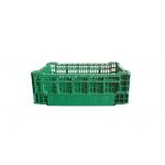 Vegetables Folding Plastic Crate Industrial Fruit Storage Crates 400*300*140mm