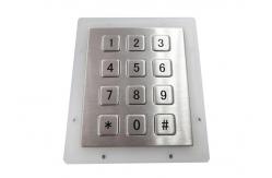 China 3*4 Flat Keys  Computer Numeric Keypad Panel Mounted Optional Keys Layout Characters supplier