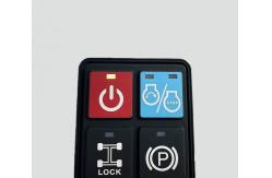 China 80 Shore A Laser Carving Waterproof Silicone Remote Control Buttons supplier
