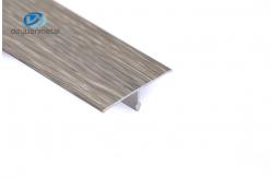 China 2500mm Aluminum T Profiles Electroscopes Treatment Transition Trim wood grain supplier