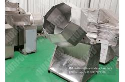 China High Efficiency Small Scale Potato Chips Machine , Potato Chip Seasoning Machine supplier