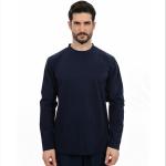 Round Collar FR Henley Shirt Navy Blue NFPA2112 CAT2 For Welding for sale
