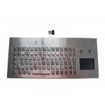 Wireless Metal Keyboard IP67 With Touchpad IP67 Movable Desk Top 2.4G for sale