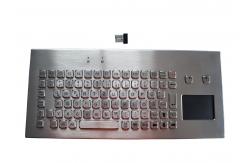 China Wireless Metal Keyboard IP67 With Touchpad IP67 Movable Desk Top 2.4G supplier