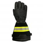 EN659 Structural Firefighting Gloves Long Cuff With Reflective Tape for sale
