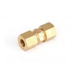 Compression Tube Pipe Fitting Brass Straight Coupling OD Connector for sale