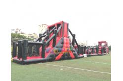 China Giant Silk Printing 0.55mm Inflatable Obstacle Course supplier