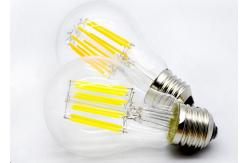 China Bright Globe LED Filament Bulb , Warm White Filament LED Bulb Glass 3300K supplier
