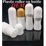 30ml 50ml 60ml White Plastic Roller Bottle HDPE Roll-on Deodorant Bottle Empty Refillable Portable Travel roll on bottle for sale
