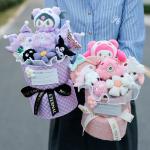 Plush Variety Kuromi Cinnamon Dog Doll Bouquet for Mother's Day and Teacher's Day for sale