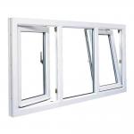 Customized House PVC Tilt And Turn Windows Single Glazed / Double Glazed for sale