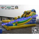 Kids Minions Inflatable Bouncy Slide / Inflatable Slide For Amusement Park