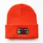 Character 60cm Fluorescent Knit Beanie Hats Custom Pattern for sale