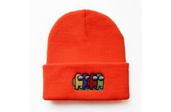 China Character 60cm Fluorescent Knit Beanie Hats Custom Pattern supplier