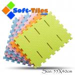 55*40cm 2.0cm Interlocking Shower Mat / Anti Slip Foam Bath Mat for sale