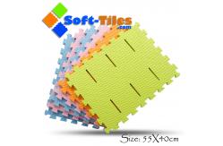 China 55*40cm 2.0cm Interlocking Shower Mat / Anti Slip Foam Bath Mat supplier