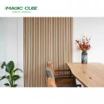 Acoustic Wooden Panels for Bedroom 9mm/12mm Polyester Thickness and Wood Material for sale