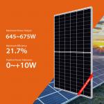 650W Roof Mounted Solar Panels 655W 660W 675W Canadian Half Cut Solar Panels for sale