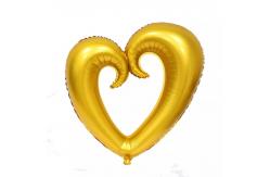 China 18 Inch Heart Shaped Aluminium Foil Helium Balloons for Birthday Wedding Party supplier