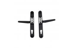 China OEM Black Through Door Window Double Sided Handles Aluminum Material Two Sided supplier